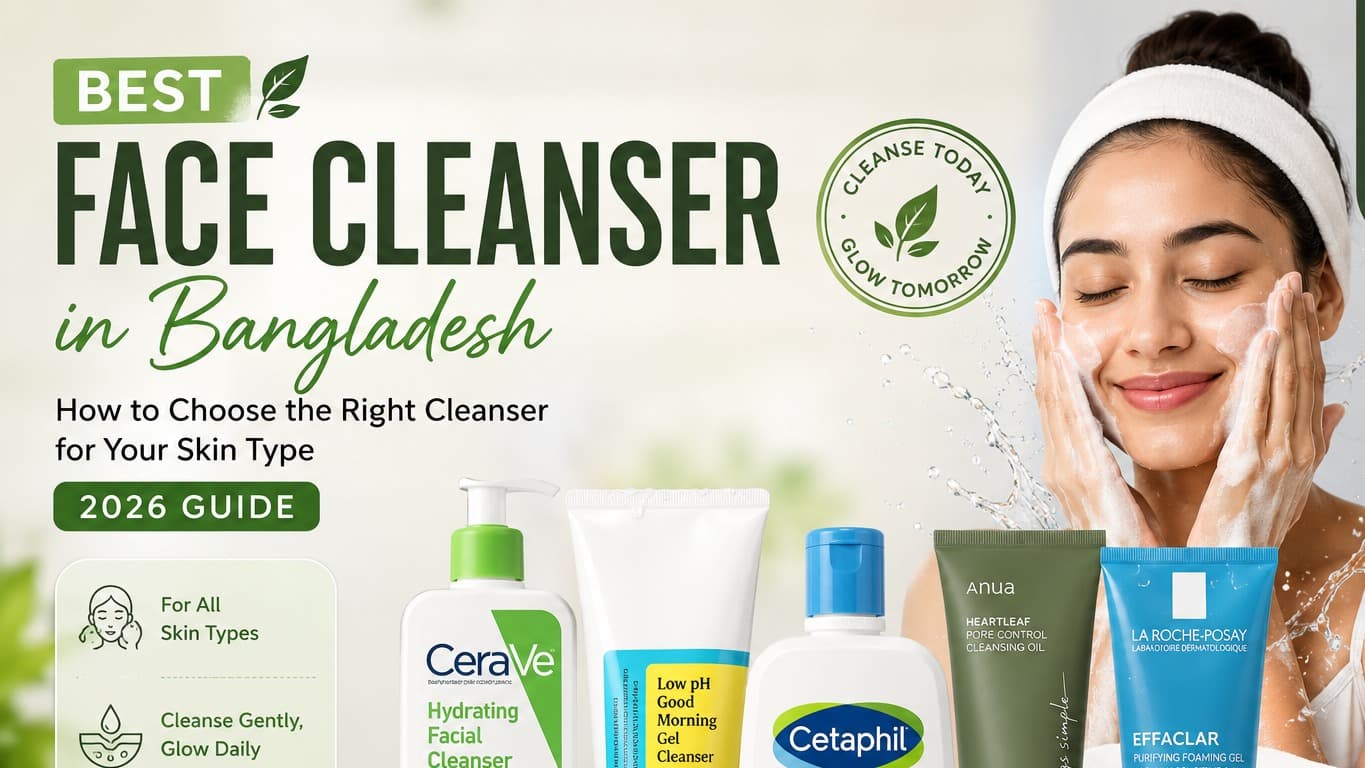 Best Face Cleanser in Bangladesh: How to Choose the Right Cleanser for Your Skin Type (2026 Guide)