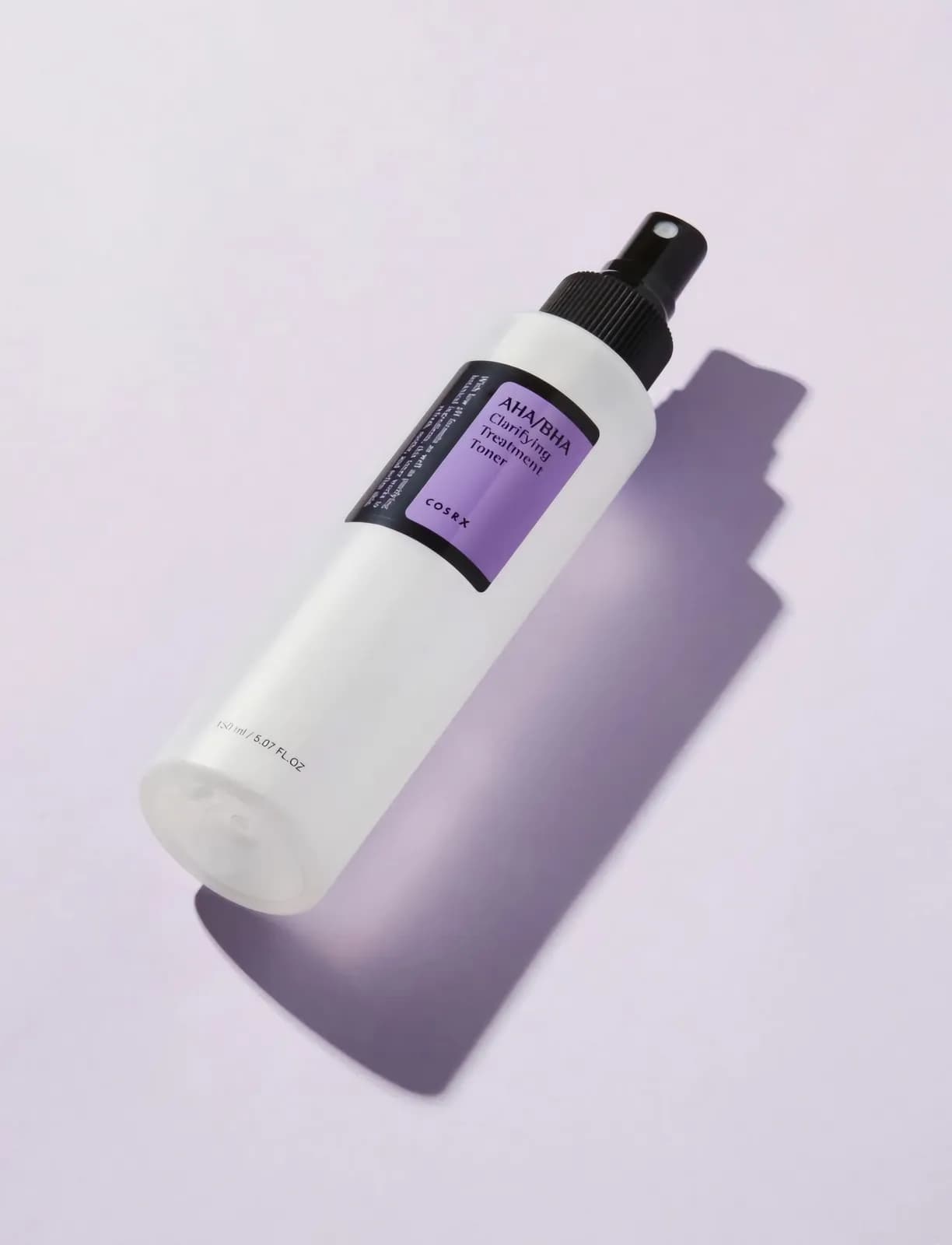 COSRX exfoliating toner spray application close-up