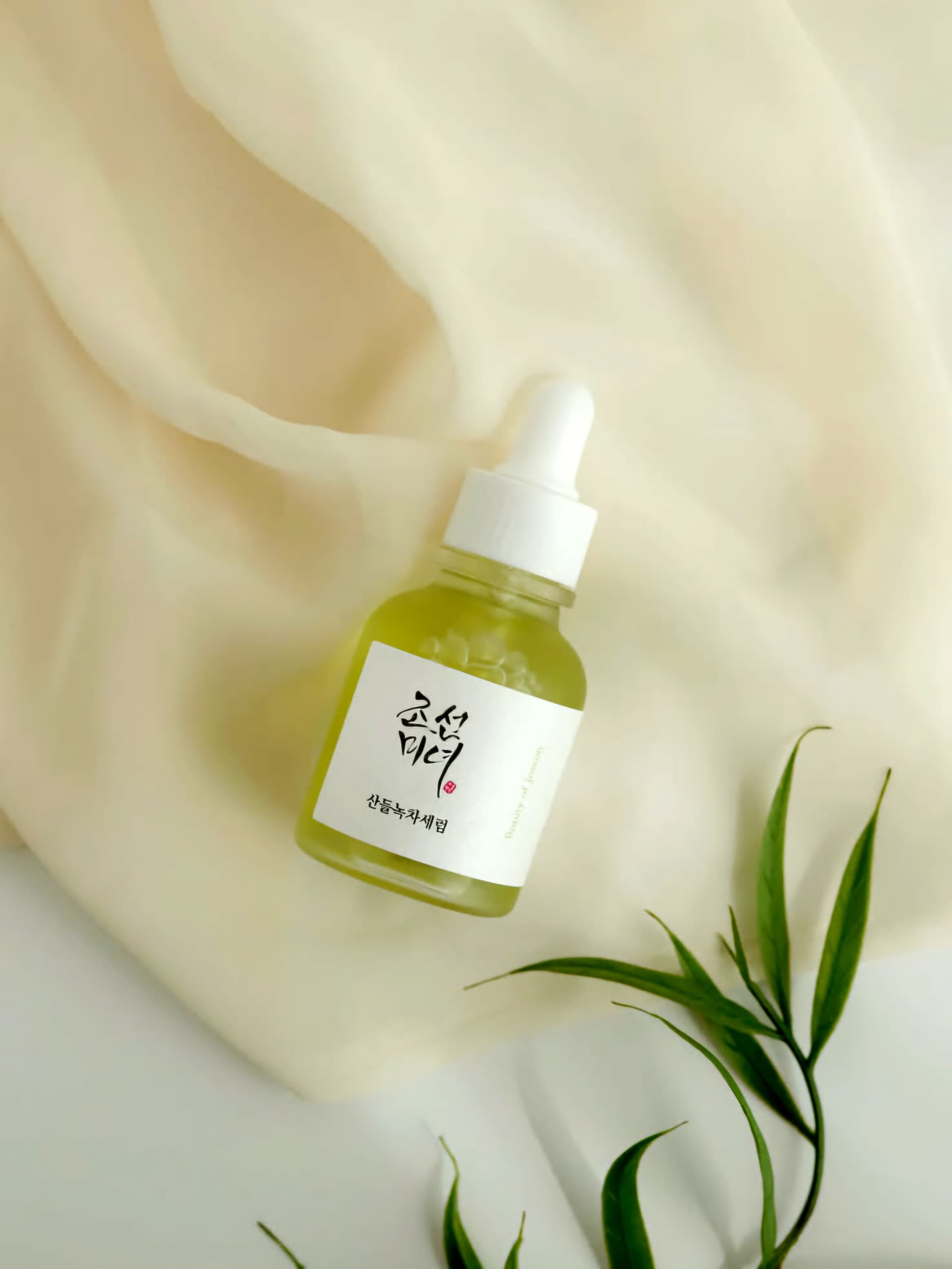 Soothing serum texture calming skin close-up