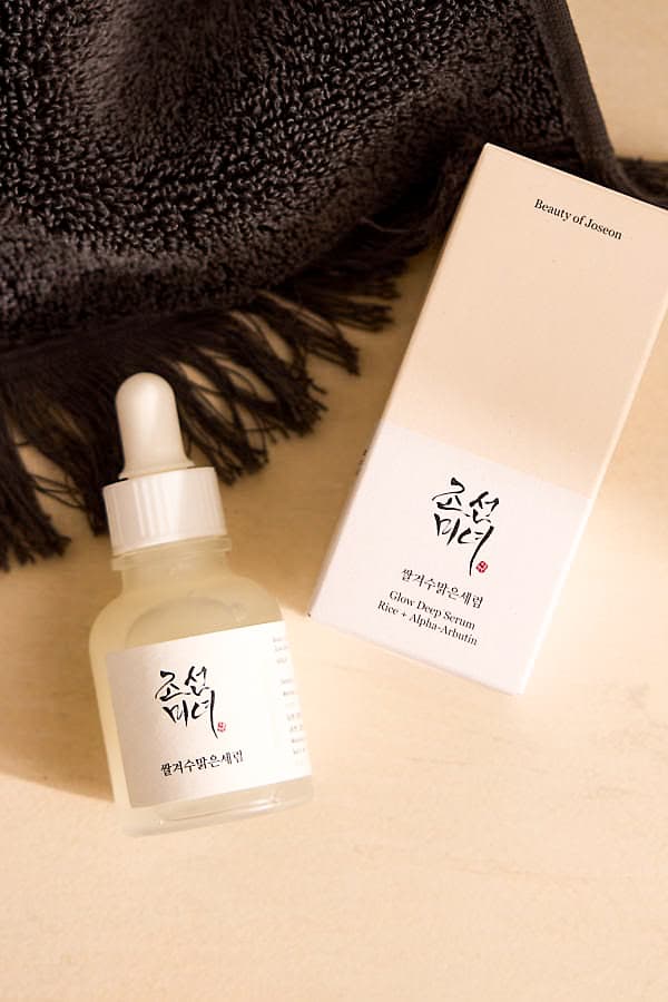 Brightening serum texture glowing skin close-up