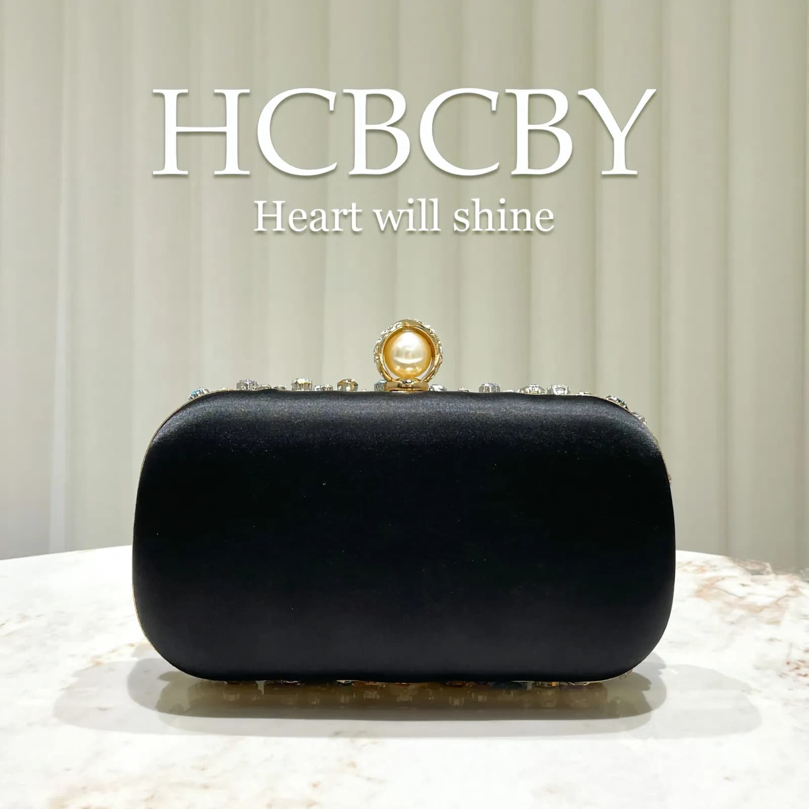 HCBCBY Luxury Multicolor Crystal Embellished Evening Clutch Bag — view 5 — buy original in Bangladesh